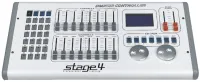 STAGE 4 STONE 16ML Пульт управления  световыми приборами, DMX-512, •<br>384 DMX каналов, до 24 приборов по 16 каналов , 16 фэйдеров + 2 джога контроля PAN/TILT, master dimmer, 24 Chases до 50 шагов , Музыкальная синхронизация, Авто, Ручной выбор скорости 