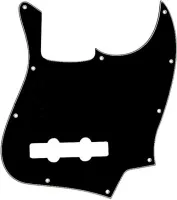 FENDER PICKGUARD STANDARD JAZZ BASS 10 SCREW HOLES BLACK 3 PLY трехслойная панель-накладка для бас-гитары, цвет черный