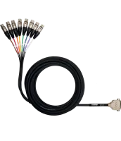 Shure DB25-XLRF - 8-канальный разветвительный кабель с разъёмами DB25-TRS, длина 7,62 м