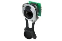 Neutrik NE8FDP-TOP Адаптер проходной, RJ45 гнездо - RJ45 гнездо, с уплотнительной крышкой, установка на панель, тип-D
