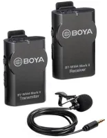 BOYA BY-WM4 Mark II - Цифровой беспроводной микрофон с частотой 2,4 ГГц, для смартф., планшетов, видео и DSLR камер, ПК и т.д. радиус 50 м. (без препятствий), 35Гц-14КГц±3дБ, 84 дБ 1584