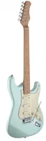 STAGG SES50M-SNB - электрогитара, 21 лад, Stratocaster, корпус: ольха, гриф: клен, на болтах, накладка: клен, звукосниматели: S/S/S, регулировки: 1х громкость, 2х тон, 5ти позиционный переключатель, цвет: синий