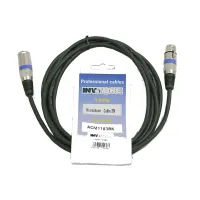 INVOTONE ACM1105 BK - микрофонный кабель, XLR(папа) <-> XLR(мама),  длина 5 м (черный)