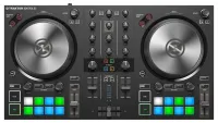 DJ контроллер [25421] Native Instruments [Traktor Kontrol S2 MK3] 2-х канальный, для Traktor Pro/DJ, 16 RGB пэдов, аудио интерфейс 24бит/96кГц, 2-х канальный микшер, микрофонный вход, 2 стерео выхода (линейный и 3.5 мм TRS), выход на наушники