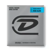 Dunlop dbsbn45125 super bright nickel  струны для 5 стр. бас-гитары, 45-125