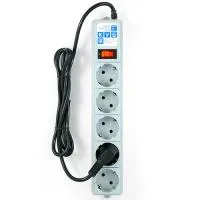 *SPG-B-6-GREY PowerCube Фильтр-удлинитель 1.9м 10А/2,2кВт, Электрическая мануфактура