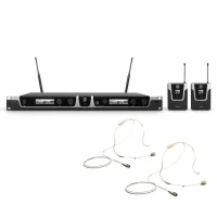 Ld systems u505 bphh 2 - двухканальная микрофонная радиосистема с 2-мя поясными передатчиками и головными микрофонами (телесный) (584 - 608 мгц)