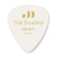 Dunlop 483p01hv celluloid white heavy 12pack  медиаторы, жесткие, 12 шт.