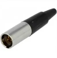 New Tide 92M-501(3P) goid-S Разъем mini XLR 3-контактный , кабельный, гнездо,