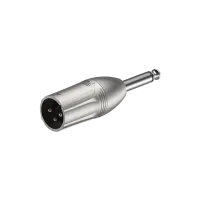 ROXTONE RA2XMJM Переходник 3P XLR Male - 6.3 mono Jack Male, Metal