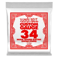 Ernie Ball 1134 струна для электро и акустических гитар. Никель, в оплётке, калибр .034