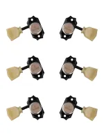 SD90-MGT-SL-B-L3+R3 Колки для гитары 3+3, локовые, черные, Gotoh