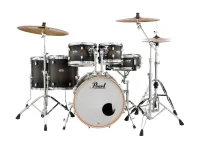 Pearl dmp926s/ c262  ударная установка из 6-ти барабанов, цвет satin black burst, со стойками (4 кор)