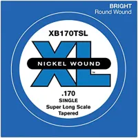 XB170TSL Nickel Wound Tapered Отдельная струна для бас-гитары, .170, Super Long Scale, D'Addario
