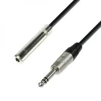 Adam hall k4 bov 0300 - кабель удлинительный для наушников, trs (jack) 6.3 mm (f) stereo - trs (jack) 6.3 mm (m) stereo, 3 м