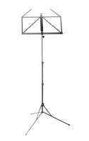K&M 10100-013-55  пюпитр складной, трёхсекционный, со складывающимся нотным держателем, чёрный
