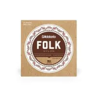 D`addario ej32  струны для фолк гитары, черный нейлон с обмоткой из посеребренной меди