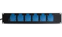 ИМЛАЙТ BR-6 CEE5P32/SCHUKO-6 Блок, вход - вилка CEE5п32А, выход - розетка SCHUKO - 6 шт, проходная розетка CEE5п32A, высота 2U, монтаж в рек