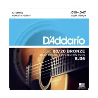 D'Addario EJ36 BRONZE 80/20 - Струны для акустических гитар