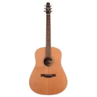 Seagull s6 original left  левосторонняя акустическая гитара dreadnought, массив кедра/ дикая вишня