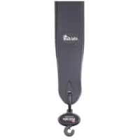 Blacksmith ls-0719 black  ремень для гитары, кожа, 80 мм, черный, толстый, со стяжком, кругл концы