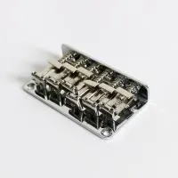 SFB002-CR струнодержатель фиксированный "Hardtail", рамка под хамбакер, 6 стальных седел, межструнное расстояние 10,5 мм, хром, Donlis