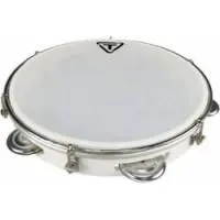 Tycoon tpd-10a w  пандейро 10", 5 пар бубенцов, корпус и мембрана - пластик, цвет белый