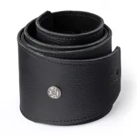 BMF10BK Ремень для гитары, черный, кожаный, ширина 3.5", Dunlop