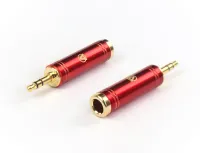 AuraSonics J63J35 переходник  Jack TRS 6.3мм female -> Jack TRS 3.5мм male, позолоченные контакты, к