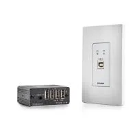 Передатчик и приемник Kramer Electronics [PT-2UT/R-KIT] сигналов USB 2.0 и RS232 по витой паре HDBaseT; поддержка PoC