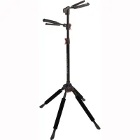Ultimate Support GS-102 стойка гитарная двойная, c регулируемой высотой захвата грифов, черная
