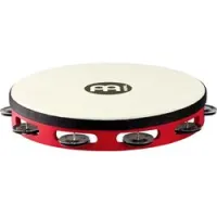 Meinl tah1bk-r-tf  тамбурин деревянный 10" vintage, однорядный, джинглы стальные, кожанная мембрана