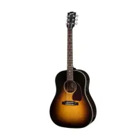 GIBSON J-185 EC Modern Walnut Walnut Burst электроакустическая гитара, цвет - санберст, кейс в комплекте