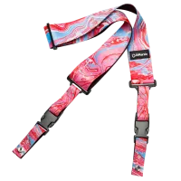 Dimarzio DD2244 - Ремень для гитары STEVE VAI CLIPLOCK® — BLUE CHERRY UNIVERSE GUITAR STRAP, Серия Cliplock Guitar Straps, Материал: Нейлон, Рисунок: