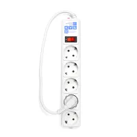 SPG-B-0,5М-WHITE PowerCube Фильтр-удлинитель 0,5м 10А/2,2кВт, Электрическая мануфактура