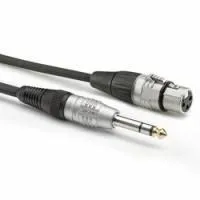 Sommer cable hbp-xf6s-0600  микрофонный кабель basic+, xlr(f) <=> 6,3 jack stereo, 6 м, hicon