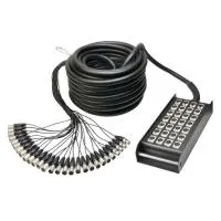 Adam hall k 28 c 30 - мультикор со стейдж-боксом, 24 x xlr возврат, 4 x xlr посыл, 24 + 4 x 0.314 мм2, 30 м