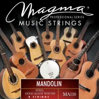 Magma Strings MA110 - Струны для мандолины, Серия: Mandolin, Калибр: , Обмотка: позолоченная.