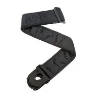 50PLB01 Planet Lock Ремень для гитары с фиксатором, черный матовый, Planet Waves