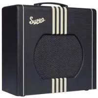 Supro delta king 12 black and cream  ламповый комбоусилитель, 15 ватт, 1 x 12"