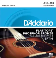 Комплект струн для акустической гитары D'Addario EFT16