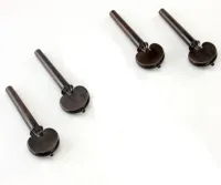 Violin peg Acura Hill VP-PFA112 - Grade Prima model Hill ebony peg with horn rim and ball for 4/4 violin, per piece