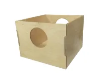Sessiondesk Vinyl record box Natural plywood - Запчасти и аксессуары для винила