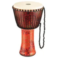 Meinl padj1-xl-g  джембе 14" с веревочной настройкой travel series, кож мембрана, pharao's script