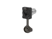 Seetronic IM SE8FDYH-60-B-C6A Разъем RJ45 панельный, IP65, PoE++, гнездо, тип-D, RJ45 проходной, розетки соответствуют CAT6a, цвет: черный.
