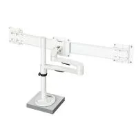FORMING FUNCTION 4181502401- Настольный шарнирный кронштейн серии OSLO для 2 мониторов (1x2), макс. нагрузка 8 кг, струбцина, белый