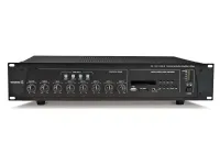 PA 190 USB/R трансляционный усилитель 180 Вт, 8ом/100V, 4 зоны, USB/SD mp3 плеер, 4 микр входа, 1 линейный RCA вход, 230В, 483x88x335 мм, вес: 13 кг, WORK