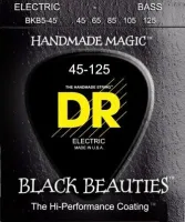 BKB5-45 Black Beauties Комплект струн для 5-струнной бас-гитары, сталь, с покрытием, Med, 45-125, DR