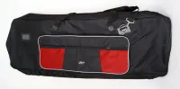 NK610-76 Чехол для клавишных 1300x450x170, ручки, ремень, карман с красными вставками. Lutner