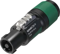 Neutrik NL4FXX-W-S- Кабельный разъем SPEAKON 4-pin (розетка) для подключения громкоговорителей, на кабель диаметром 6–12 мм